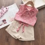 Summer Toddler Girls Sleeveless Vest and Shorts Set