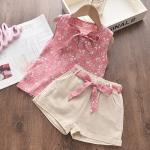 Summer Toddler Girls Sleeveless Vest and Shorts Set