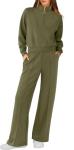 Plus Size Army Green 2-Piece Lounge Set