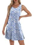 BKRIVE Plus Size Floral Sleeveless Dress 2XL