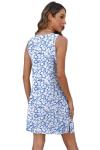 BKRIVE Plus Size Floral Sleeveless Dress 2XL