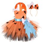 Pebbles Flinstones Costume Dress for Kids