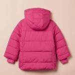 Girls' Pink Heavyweight Water-Resistant Puffer Coat