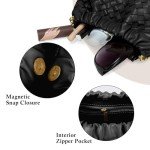 Trendy Vegan Leather Dumpling Clutch & Crossbody Bag