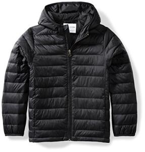 Boys' Packable Water-Resistant Hooded Puffer Jacket