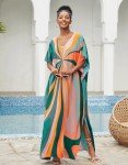 Plus Size Beach Kaftan Maxi Dress Coverup