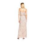 Adrianna Papell Art Deco Beaded Blouson Gown