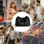 Trendy Vegan Leather Dumpling Clutch & Crossbody Bag