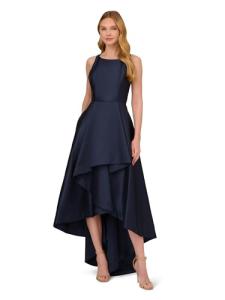 Adrianna Papell Women's Midnight High-Low Gown Size 16