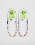 Nike Women's Court Legacy Sneakers in White/Black