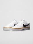 Nike Women's Court Legacy Sneakers in White/Black