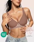OEAK Women’s Wireless Deep V Bra – Comfort and Support