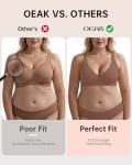 OEAK Women’s Wireless Deep V Bra – Comfort and Support