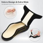 LeIsfIt Adjustable Mens Slippers for Swollen Feet