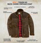 Whitetails Men's Vintage Water Resistant Work Jacket