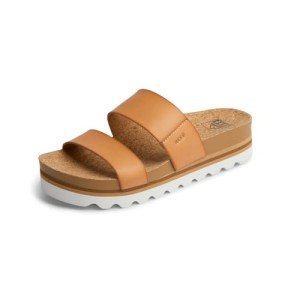 Reef Women's Cushion Vista Hi Sandals - Natural