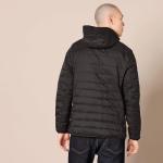 Men's Packable Water-Resistant Black Puffer Jacket