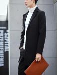 Men's Wool Blend Pea Coat - Warm Winter Overcoat