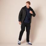 Men's Packable Water-Resistant Black Puffer Jacket