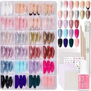 Beetles 720-Piece Press-On Nail Kit - 24 Colors