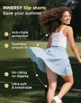 INNERSY Women's High Waisted Slip Shorts 3-Pack