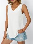 Summer Eyelet Embroidered V-Neck Tank Top for Women