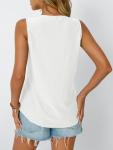 Summer Eyelet Embroidered V-Neck Tank Top for Women