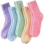 LINEMIN Women's Cozy Fuzzy Winter Socks - 5 Pack