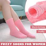 LINEMIN Women's Cozy Fuzzy Winter Socks - 5 Pack