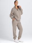 Women's 2-Piece Lounge Set with Zip Pullover