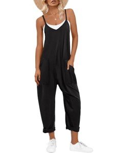 Trendy Summer Jumpsuit for Women - Black
