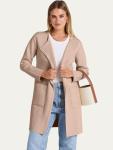 Lightweight Khaki Open Front Cardigan for Women