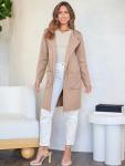 Lightweight Khaki Open Front Cardigan for Women