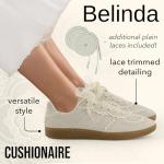 CUSHIONAIRE Belinda Women’s Lace-Up Casual Sneakers