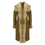Women’s Toscana Shearling Leather 3/4 Coat