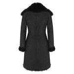 Luxury Black Toscana Sheepskin 3/4 Length Coat