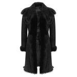 Luxury Black Toscana Sheepskin 3/4 Length Coat