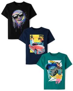 Boys' Vehicle Graphic Tee 3-Pack – Monster Truck & More