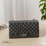 Trendy Black Quilted Crossbody Bag for Women