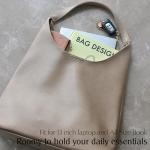 Soft Vegan Leather Hobo Bag for Women (Nude)