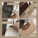 Cream Mini Crossbody Bag with Adjustable Strap