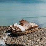 Reef Women's Cushion Vista Hi Sandals - Natural