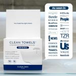 Clean Skin Club XL Biobased Face Towels - 50 Ct