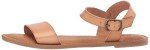 Women’s Two Strap Buckle Sandal in Natural
