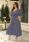 Plus Size Floral Maxi Dress for Weddings