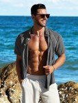 Men's Short Sleeve Casual Button Down Shirt