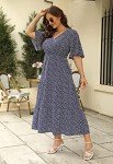 Plus Size Floral Maxi Dress for Weddings