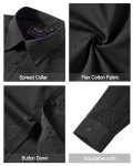 J.VER Men's Black Long Sleeve Dress Shirt XL