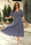 Plus Size Floral Maxi Dress for Weddings