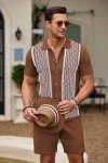 Men's Vintage Button Down Short Set and Pants